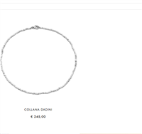 Collier Giovanni Raspini Dadini in Argent 07411